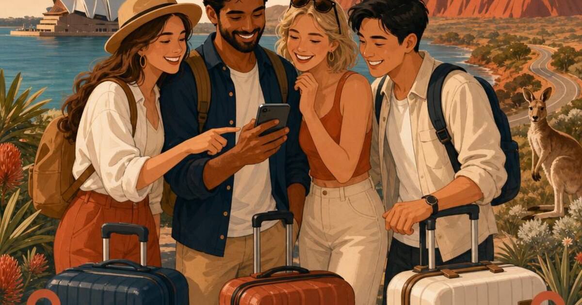 Group of friends coordinating their holiday around one shared phone itinerary