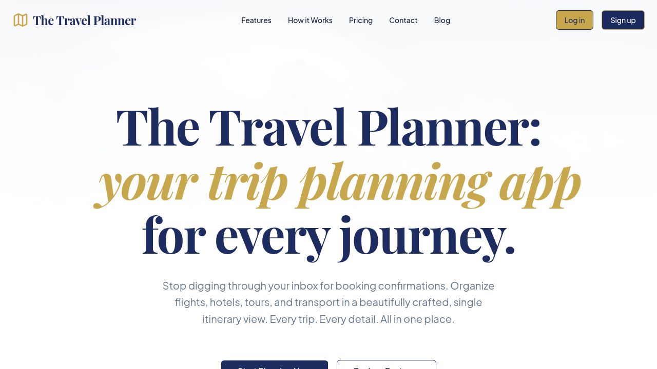 Travel Planner – Trip & Itinerary Planning App | The Travel Planner